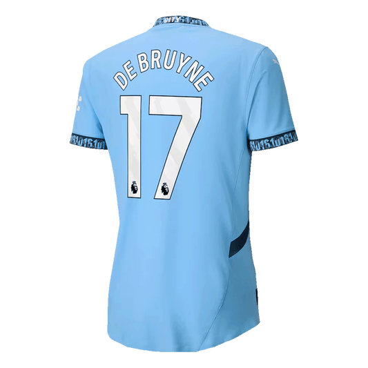 Player Version DE BRUYNE #17 Manchester City Home  Soccer Jersey 2024/25 footmaillots.fr