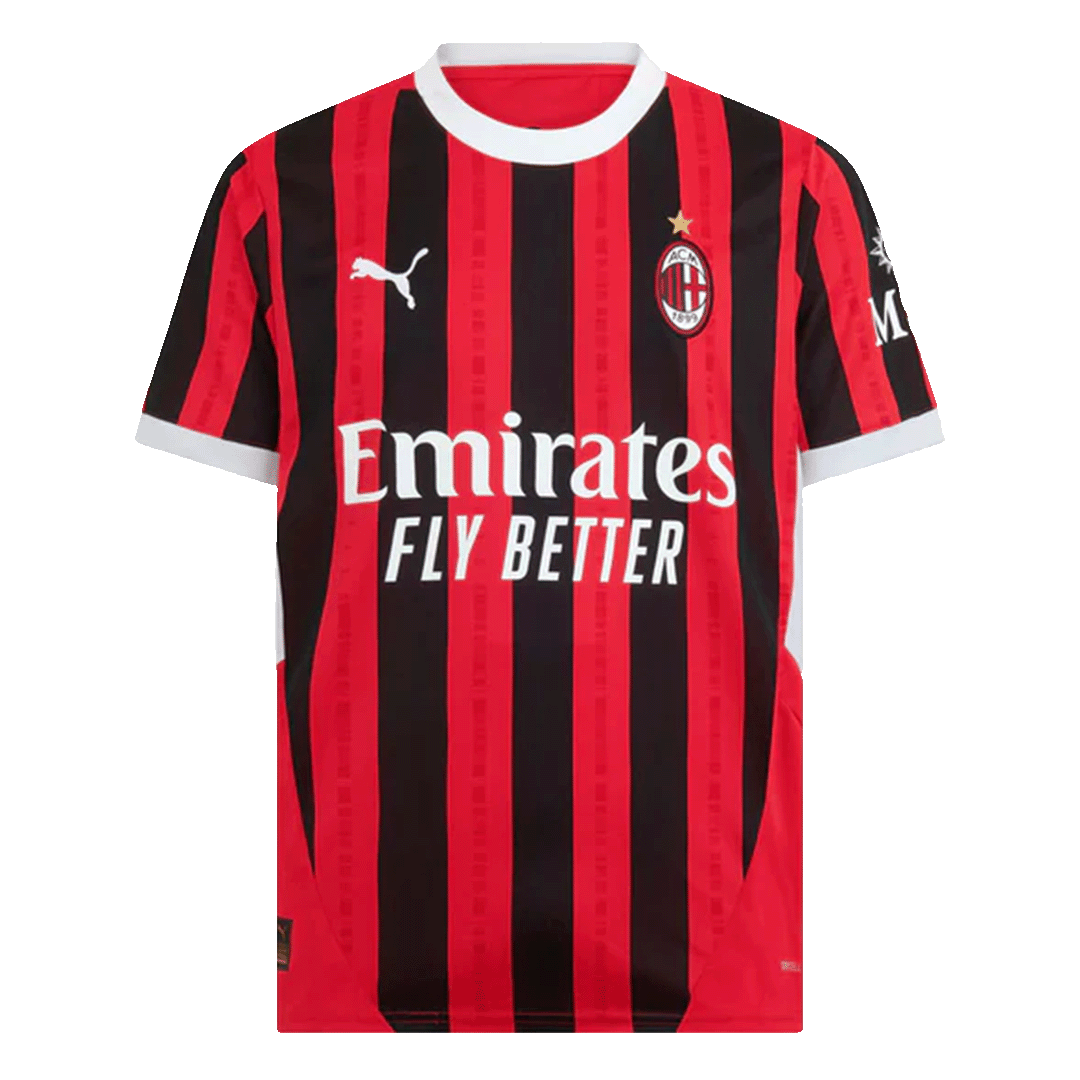 GIROUD #9 AC Milan Home  Soccer Jersey 2024/25 footmaillots.fr