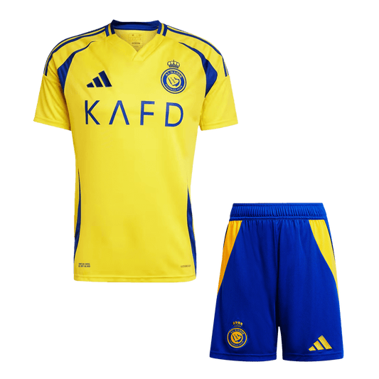 Al Nassr Home  Soccer Jersey Kit(Jersey+Shorts) 2024/25 footmaillots.fr