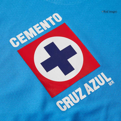 Kid's Cruz Azul Home  Soccer Jersey Kit(Jersey+Shorts) 2024/25 footmaillots.fr