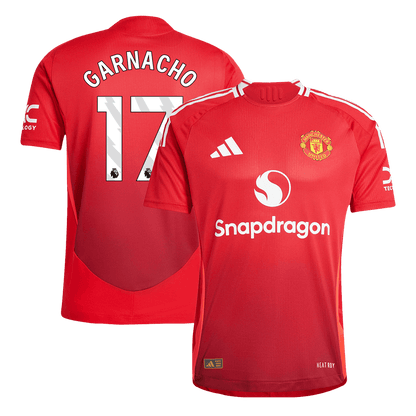Player Version GARNACHO #17 Manchester United Home  Soccer Jersey 2024/25 footmaillots.fr