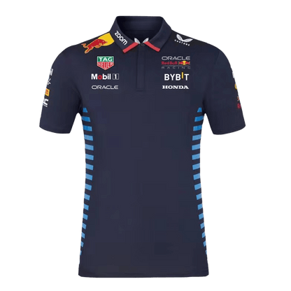 Red Bull F1 Racing Team Polo 2024 - Navy Plus Size(3XL-5XL) footmaillots.fr