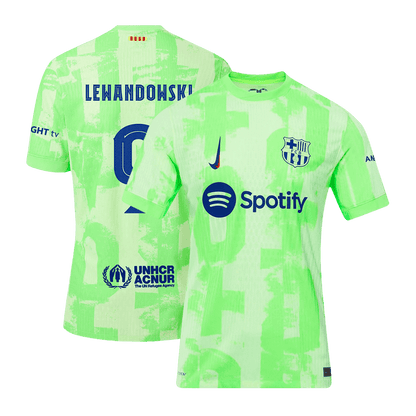 Player Version LEWANDOWSKI #9 Barcelona Third Away  Soccer Jersey 2024/25 - UCL footmaillots.fr