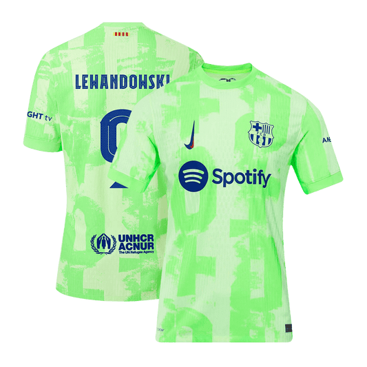 Player Version LEWANDOWSKI #9 Barcelona Third Away  Soccer Jersey 2024/25 - UCL footmaillots.fr