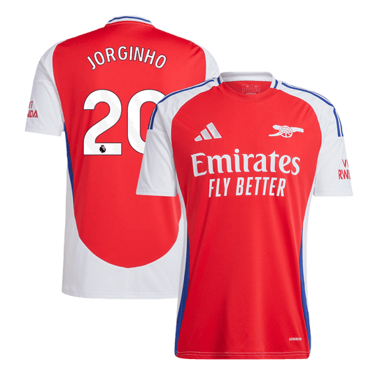 JORGINHO #20 Arsenal Home  Soccer Jersey 2024/25 footmaillots.fr