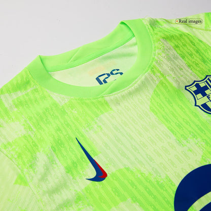 Player Version Barcelona Third Away  Soccer Jersey 2024/25-?Spotify Logo Without Text? footmaillots.fr