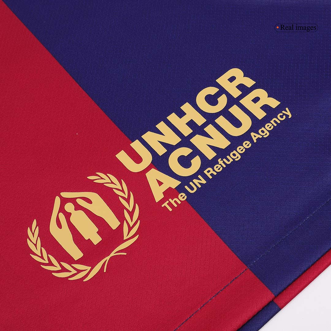 RAPHINHA #11 Barcelona Home  Soccer Jersey 2024/25 -?Spotify Logo Without Text? footmaillots.fr