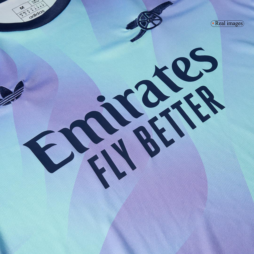 Arsenal Third Away Long Sleeve  Soccer Jersey 2024/25 footmaillots.fr