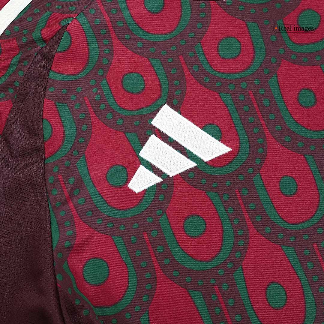Men's Mexico Home Long Sleeve Soccer Jersey Copa América 2024 footmaillots.fr