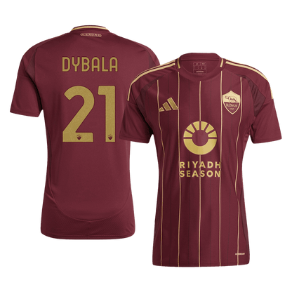DYBALA #21 Roma Home  Soccer Jersey 2024/25 footmaillots.fr