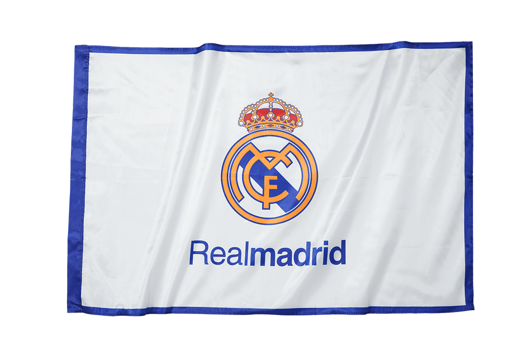 Real Madrid Team Flag White footmaillots.fr