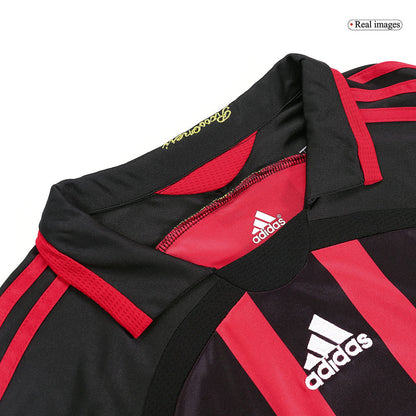 Retro KAKA' #22 2006/07 AC Milan Home Long Sleeve  Soccer Jersey footmaillots.fr