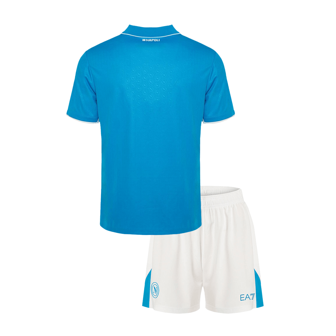 Kid's Napoli Home  Soccer Jersey Kit(Jersey+Shorts) 2024/25 footmaillots.fr
