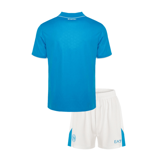 Kid's Napoli Home  Soccer Jersey Kit(Jersey+Shorts) 2024/25 footmaillots.fr