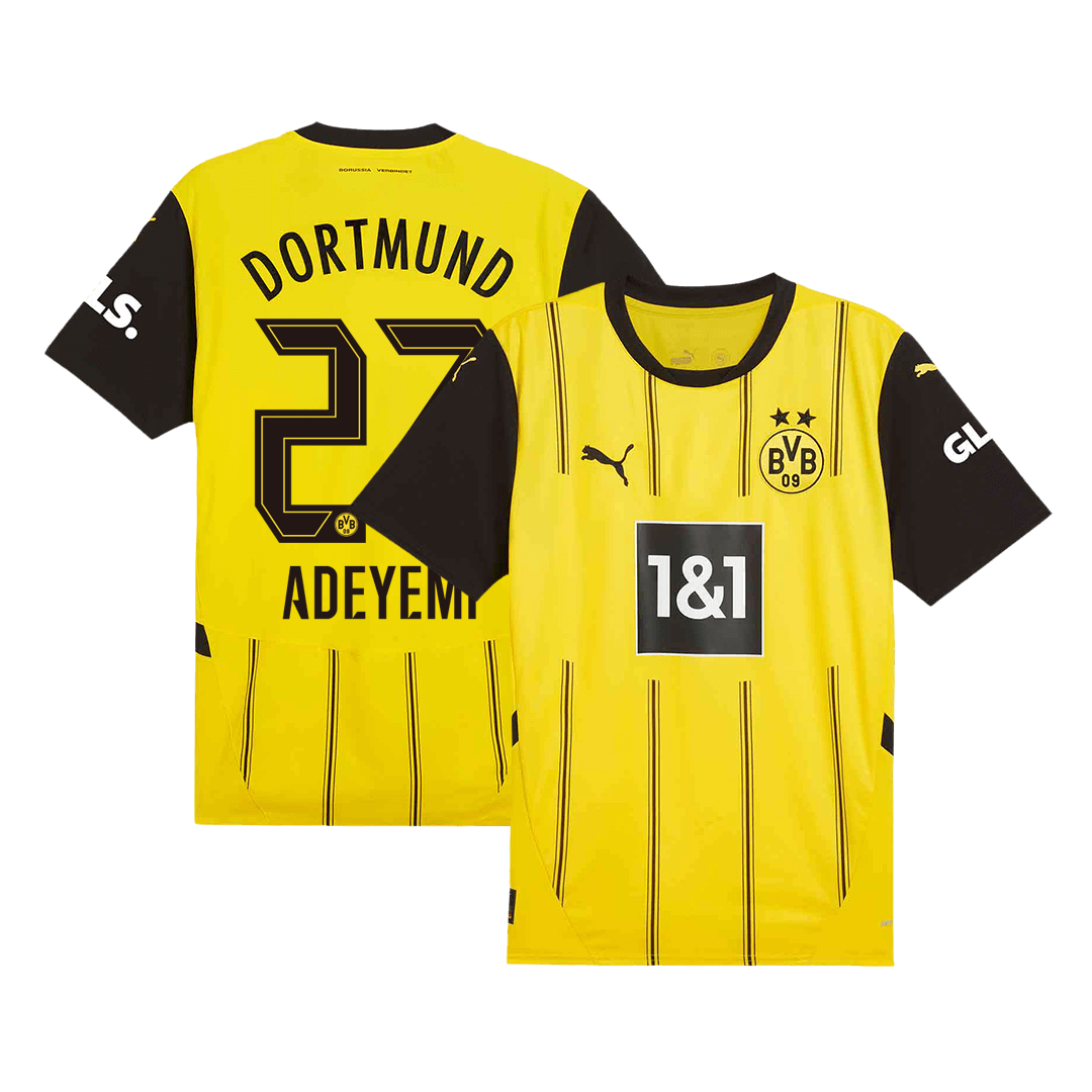 ADEYEMI #27 Borussia Dortmund Home  Soccer Jersey 2024/25 footmaillots.fr