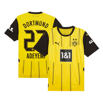 ADEYEMI #27 Borussia Dortmund Home  Soccer Jersey 2024/25 footmaillots.fr