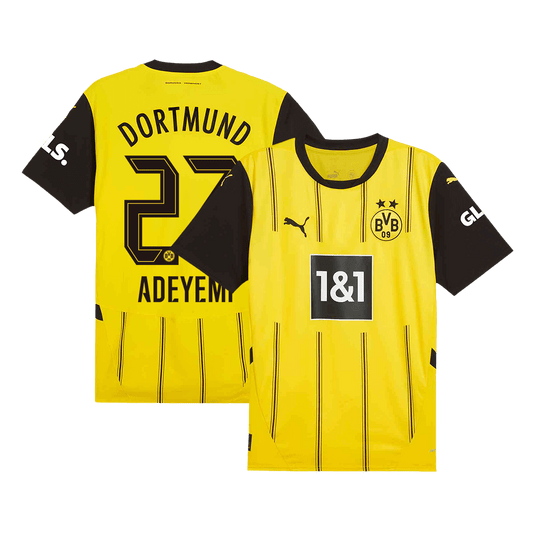 ADEYEMI #27 Borussia Dortmund Home  Soccer Jersey 2024/25 footmaillots.fr