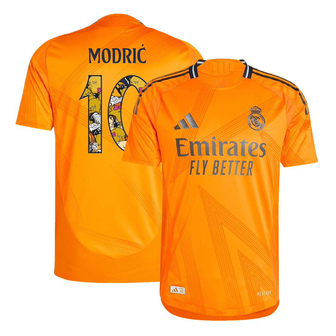 Player Version MODRI? #10 Real Madrid Away  Soccer Jersey 2024/25 - Bear Champ Font footmaillots.fr