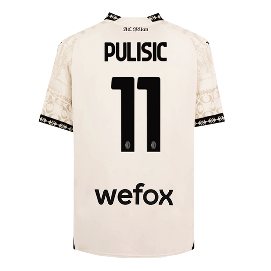 PULISIC #11 AC Milan X Pleasures Fouth Away  Soccer Jersey 2023/24 footmaillots.fr