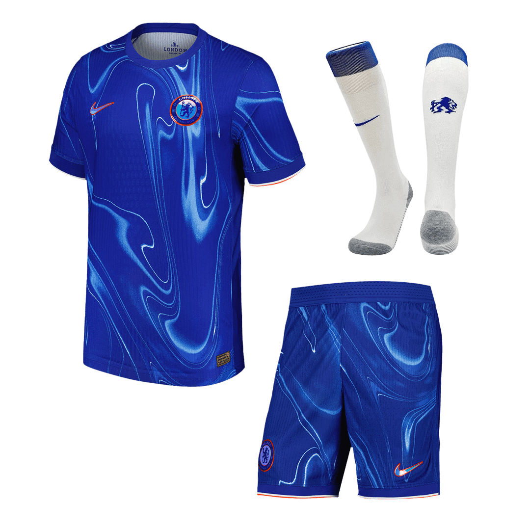 Player Version Chelsea Home  Soccer Jersey Kit(Jersey+Shorts+Socks) 2024/25 footmaillots.fr
