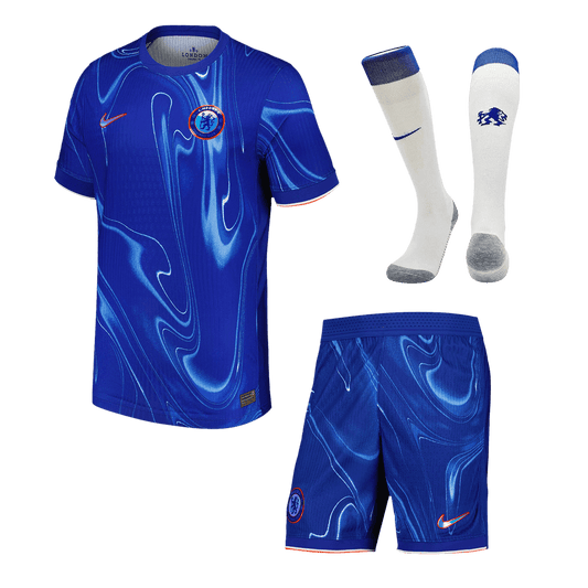 Player Version Chelsea Home  Soccer Jersey Kit(Jersey+Shorts+Socks) 2024/25 footmaillots.fr