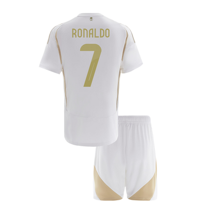 Kid's RONALDO #7 Al Nassr Third Away  Soccer Jersey Kit(Jersey+Shorts) 2024/25 - ACL footmaillots.fr
