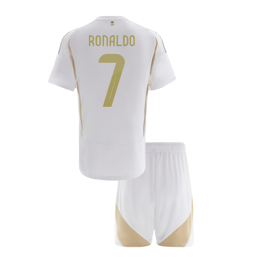 Kid's RONALDO #7 Al Nassr Third Away  Soccer Jersey Kit(Jersey+Shorts) 2024/25 - ACL footmaillots.fr