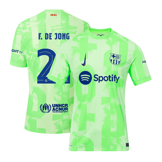 Player Version F.DE JONG #21 Barcelona Third Away  Soccer Jersey 2024/25 - UCL footmaillots.fr