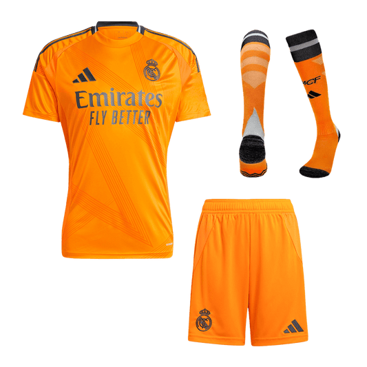 Real Madrid Away  Soccer Jersey Kit(Jersey+Shorts+Socks) 2024/25 footmaillots.fr