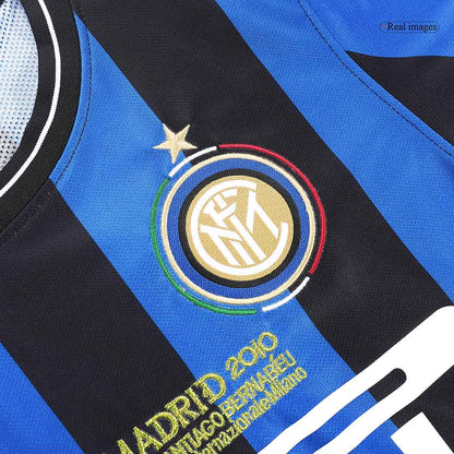 Retro 2009/10 Inter Milan Home  Soccer Jersey - UCL Final footmaillots.fr
