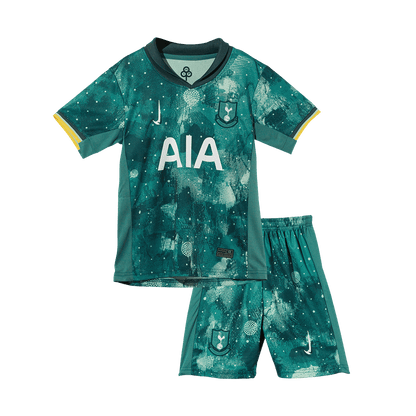 Kid's Tottenham Hotspur Third Away  Soccer Jersey Kit(Jersey+Shorts) 2024/25 footmaillots.fr