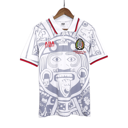 Mexico Away Retro Soccer Jersey 1998 footmaillots.fr