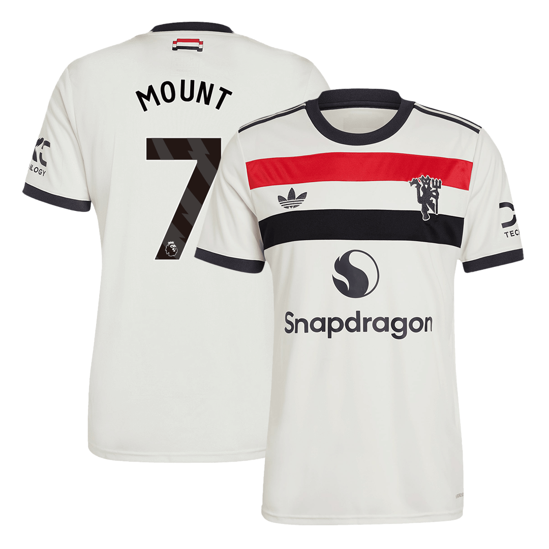 MOUNT #7 Manchester United Third Away  Soccer Jersey 2024/25 footmaillots.fr