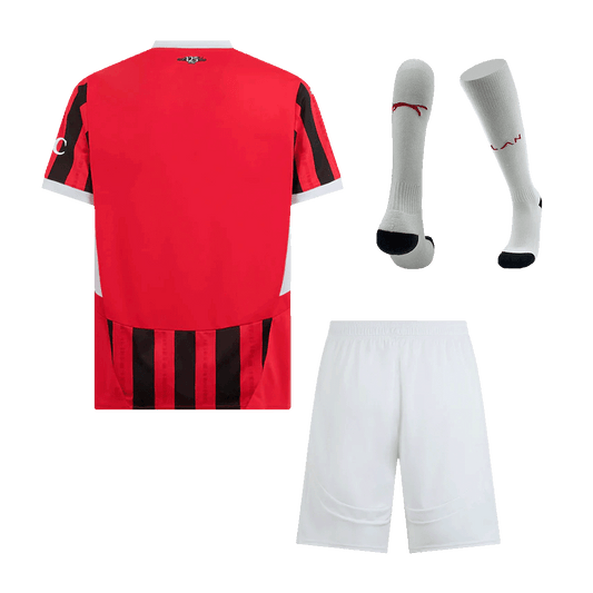 AC Milan Home  Soccer Jersey Kit(Jersey+Shorts+Socks) 2024/25 footmaillots.fr