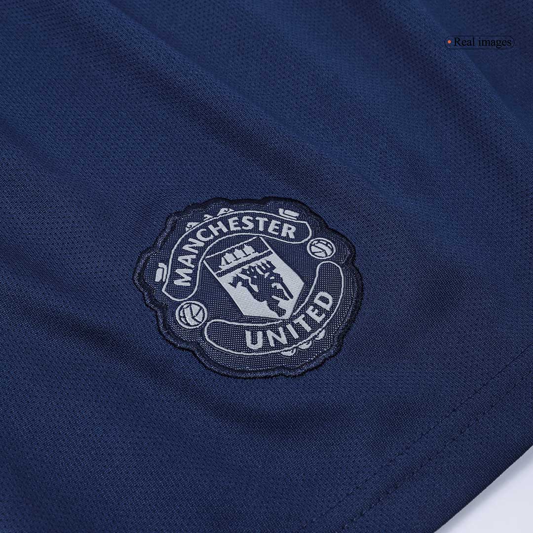 Kid's Manchester United Away  Soccer Jersey Kit(Jersey+Shorts) 2024/25 footmaillots.fr
