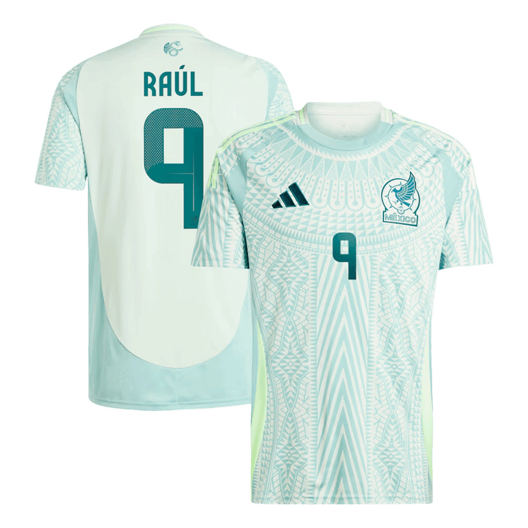 Men's Mexico RAUL #9 Away Soccer Jersey Copa América 2024 footmaillots.fr