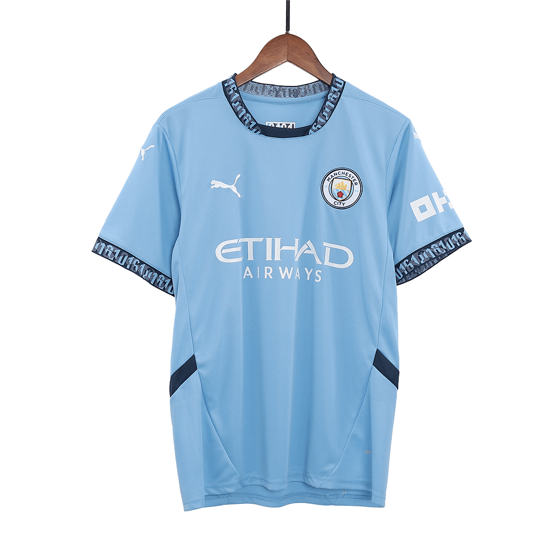 Manchester City Home  Soccer Jersey Kit(Jersey+Shorts+Socks) 2024/25 footmaillots.fr