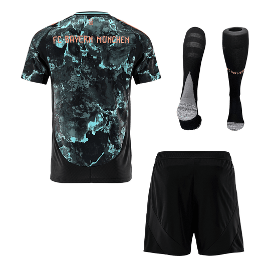 Bayern Munich Away  Soccer Jersey Kit(Jersey+Shorts+Socks) 2024/25 footmaillots.fr