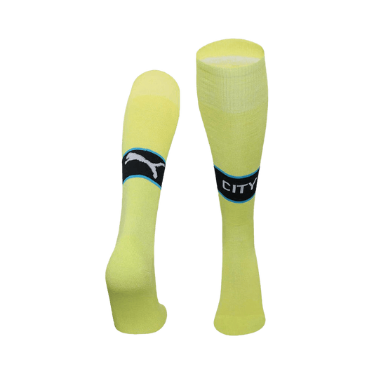 Kid's Manchester City Away Soccer Socks 2024/25 footmaillots.fr