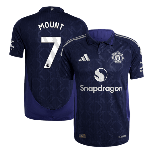 Player Version MOUNT #7 Manchester United Away  Soccer Jersey 2024/25 footmaillots.fr