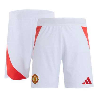 Player Version Manchester United Home Soccer Shorts 2024/25 footmaillots.fr