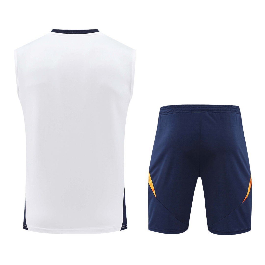 Real Madrid Pre-Match  Soccer Jersey Vest Kit(Jersey+Shorts) 2024/25 footmaillots.fr