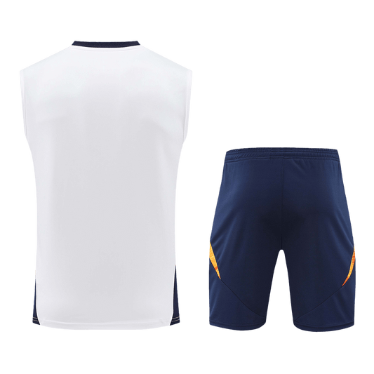 Real Madrid Pre-Match  Soccer Jersey Vest Kit(Jersey+Shorts) 2024/25 footmaillots.fr