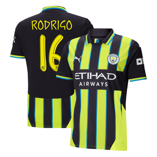 RODRIGO #16 Manchester City Away  Soccer Jersey 2024/25 - UCL footmaillots.fr