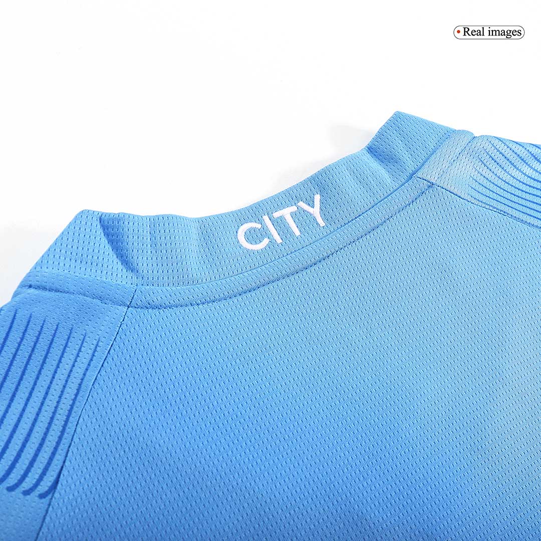 J.ALVAREZ #19 Manchester City Home  Soccer Jersey 2023/24 footmaillots.fr
