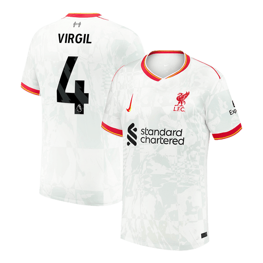 VIRGIL #4 Liverpool Third Away  Soccer Jersey 2024/25 footmaillots.fr