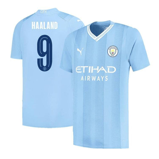 HAALAND #9 Manchester City Home  Soccer Jersey 2023/24 - UCL footmaillots.fr