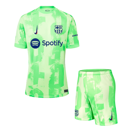 Barcelona Third Away  Soccer Jersey Kit(Jersey+Shorts) 2024/25 footmaillots.fr