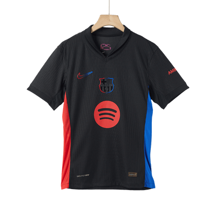 Player Version Barcelona Away  Soccer Jersey 2024/25 - Spotify Logo Without Text footmaillots.fr