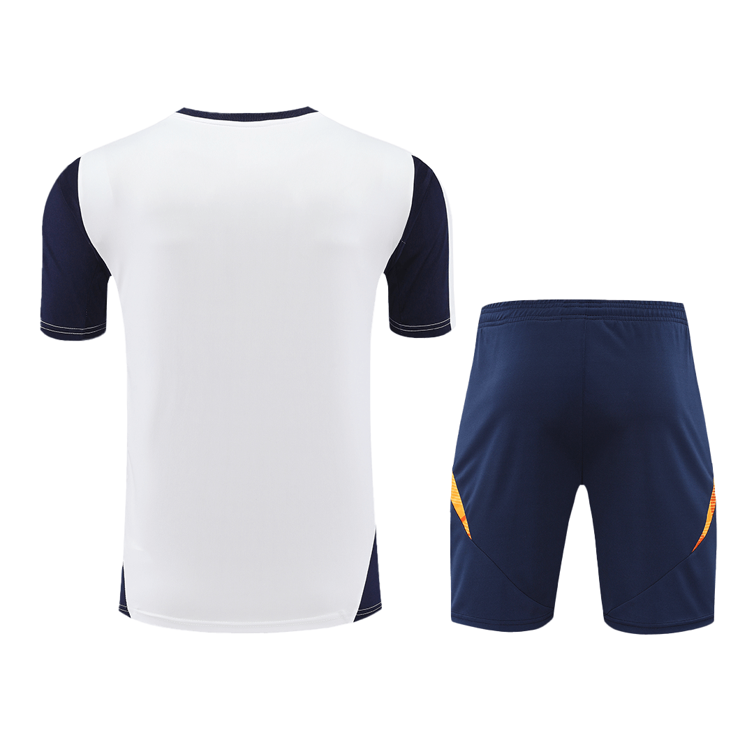 Real Madrid Pre-Match  Soccer Jersey Kit(Jersey+Shorts) 2024/25 footmaillots.fr